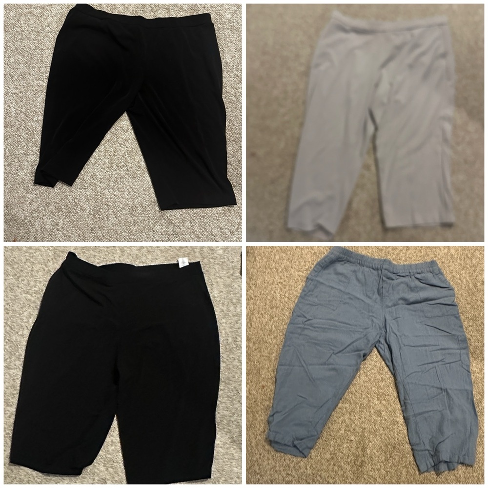 Susan Graver set of crop pants